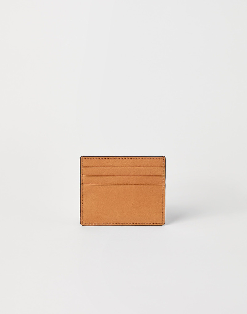 Brunello Cucinelli Cowhide mini card case outlook