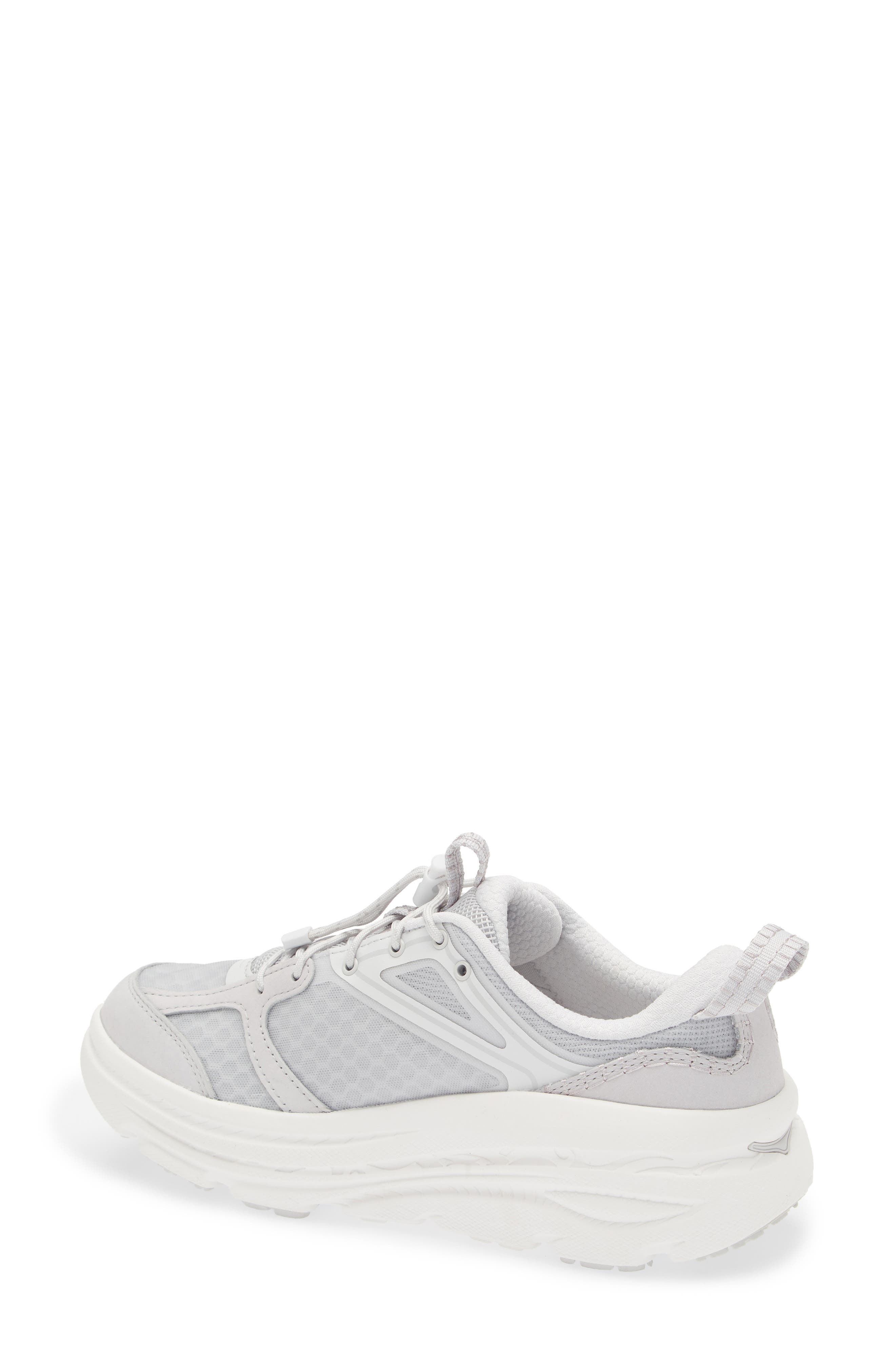 HOKA Gender Inclusive Bondi 9 Running Shoe in Cosmic Grey /White at Nordstrom - 2
