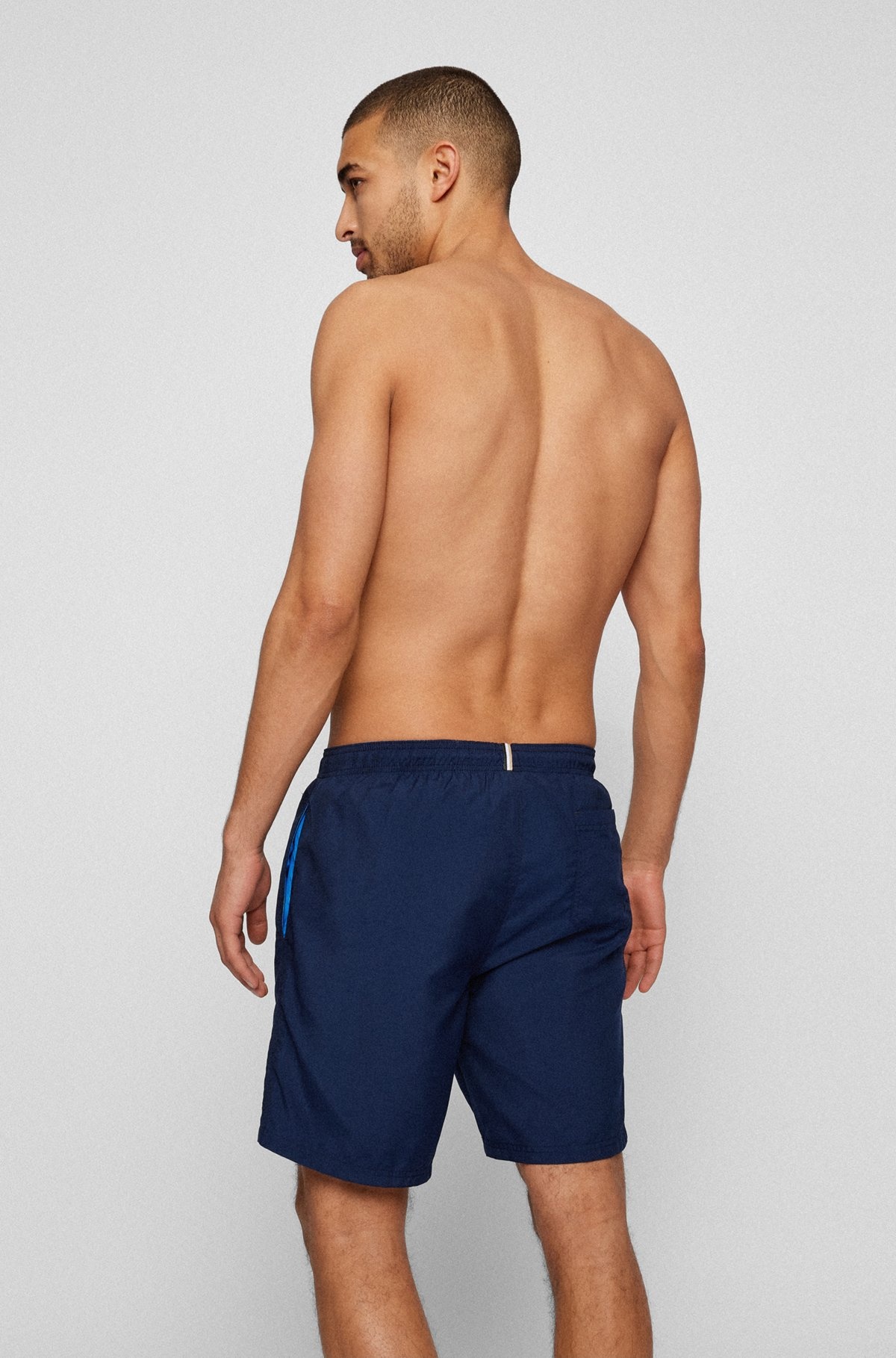 LOGO-EMBOSSED SWIM SHORTS - 4