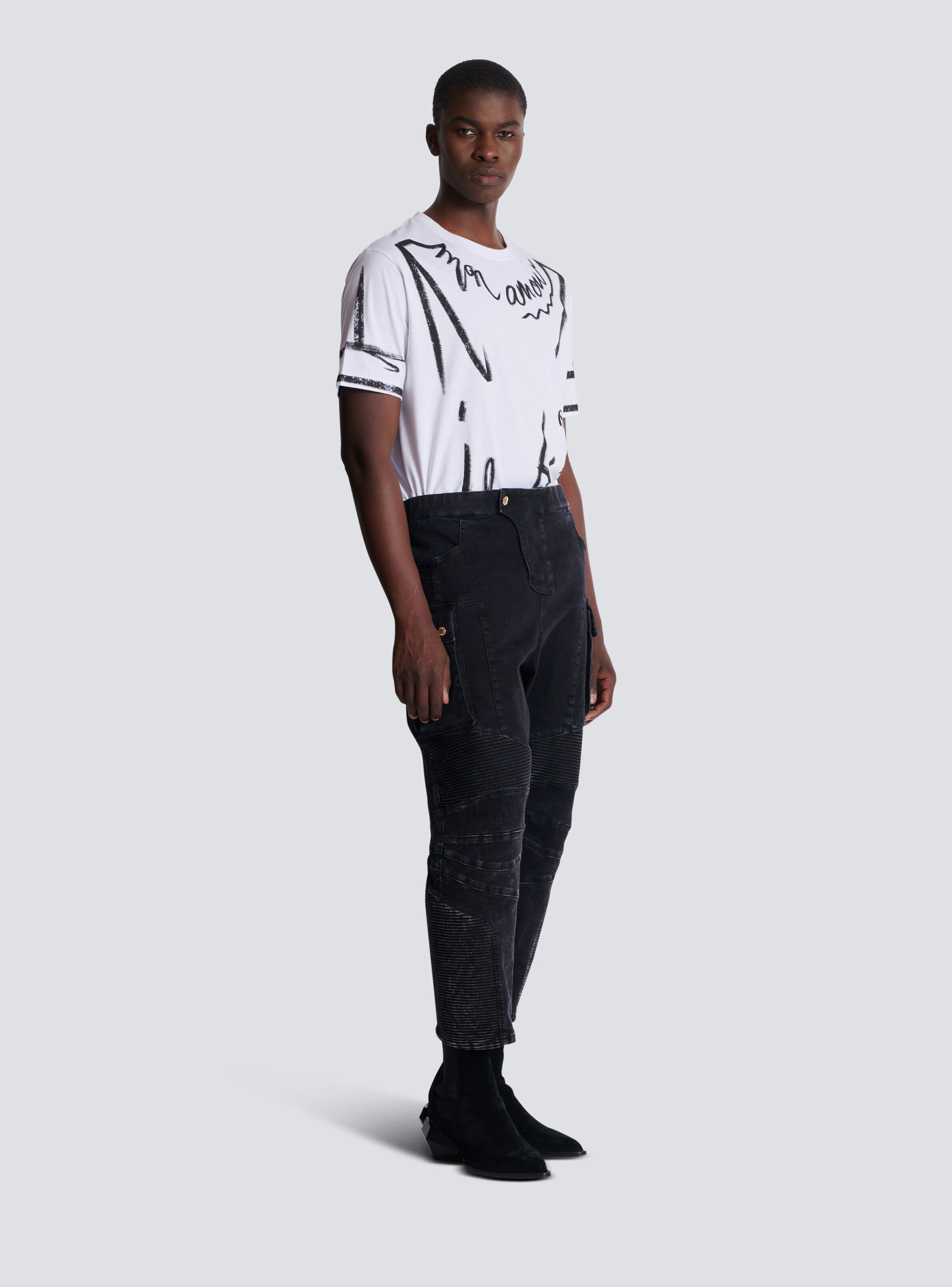 Denim cargo jeans - 3