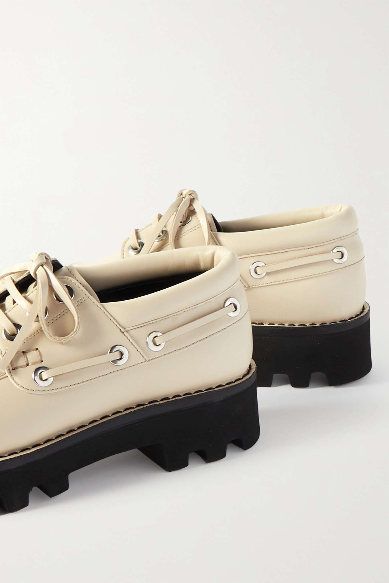 Moc leather platform brogues - 4