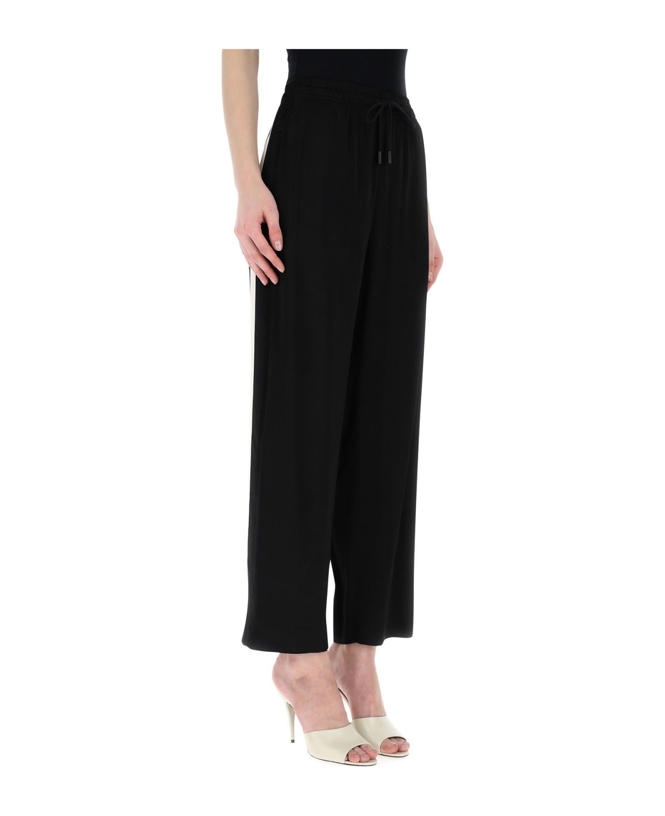 Black Satin Joggers - 4