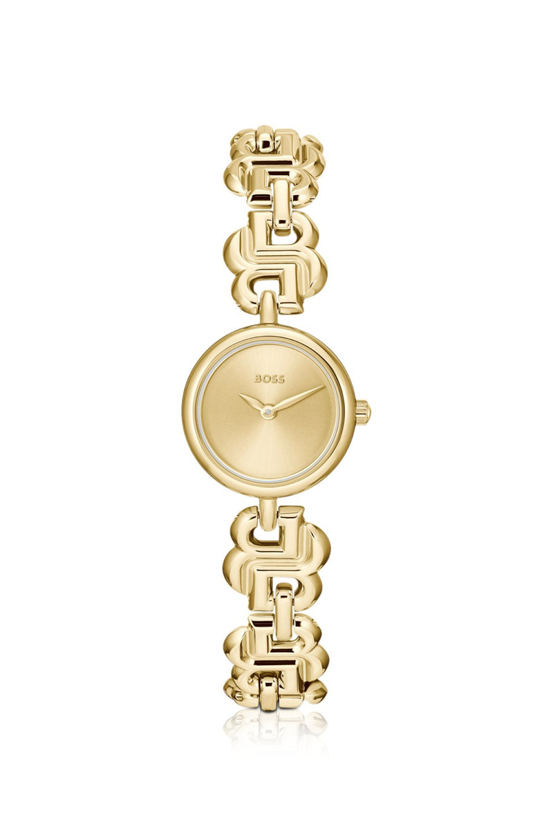 GOLD-TONE WATCH WITH MONOGRAM BRACELET 1