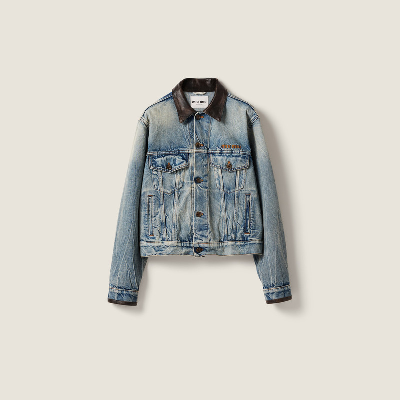 Denim blouson jacket 1