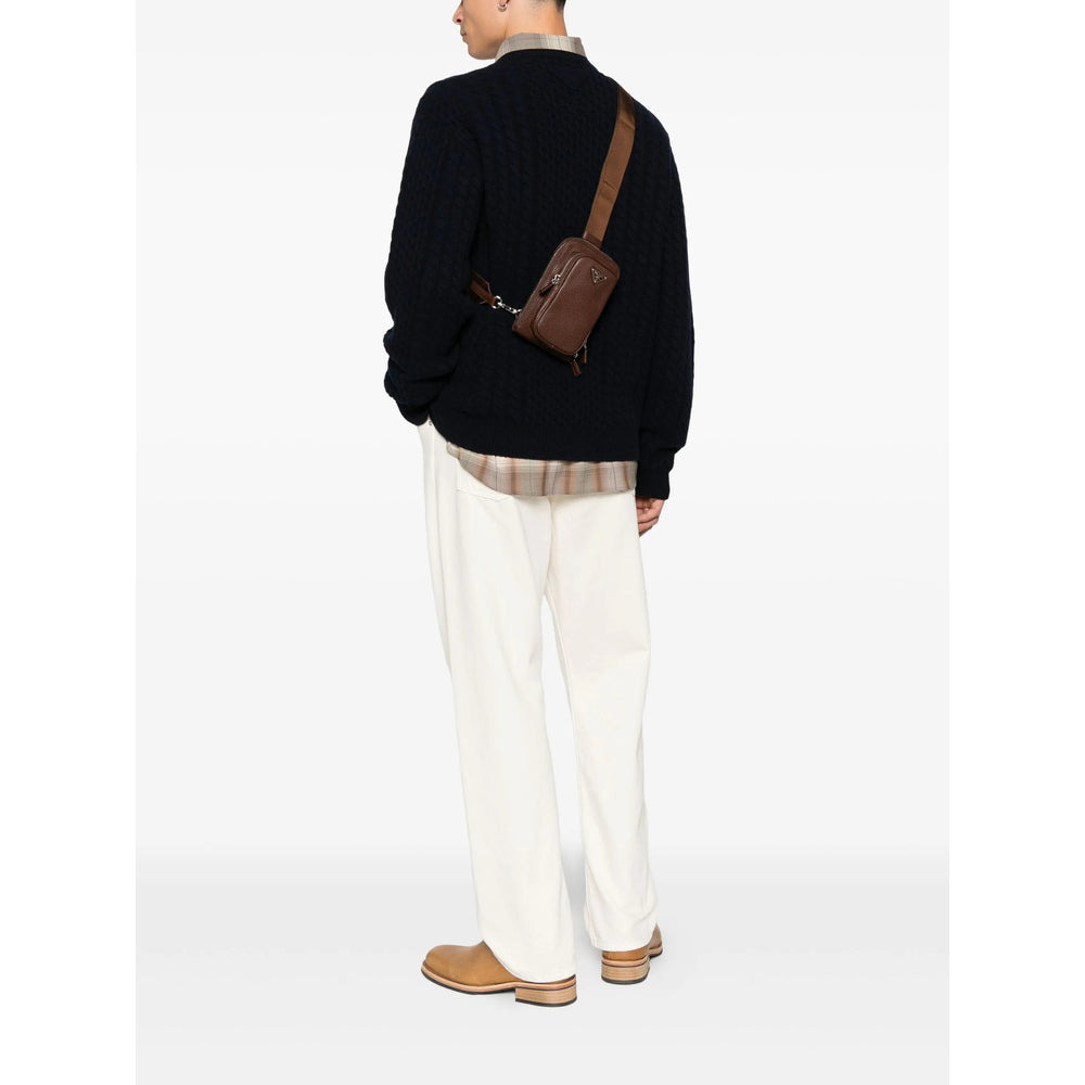 Prada Brown Messenger Bags Men - 2