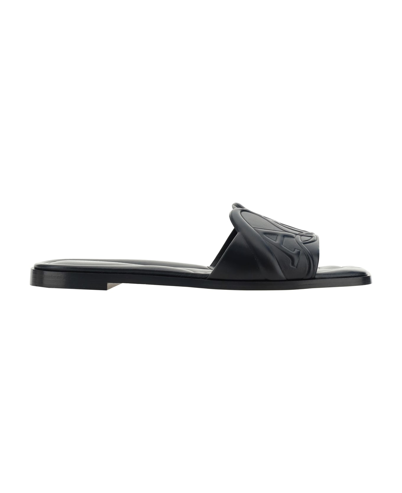 The Seal Embossed Slip-on Slides - 1