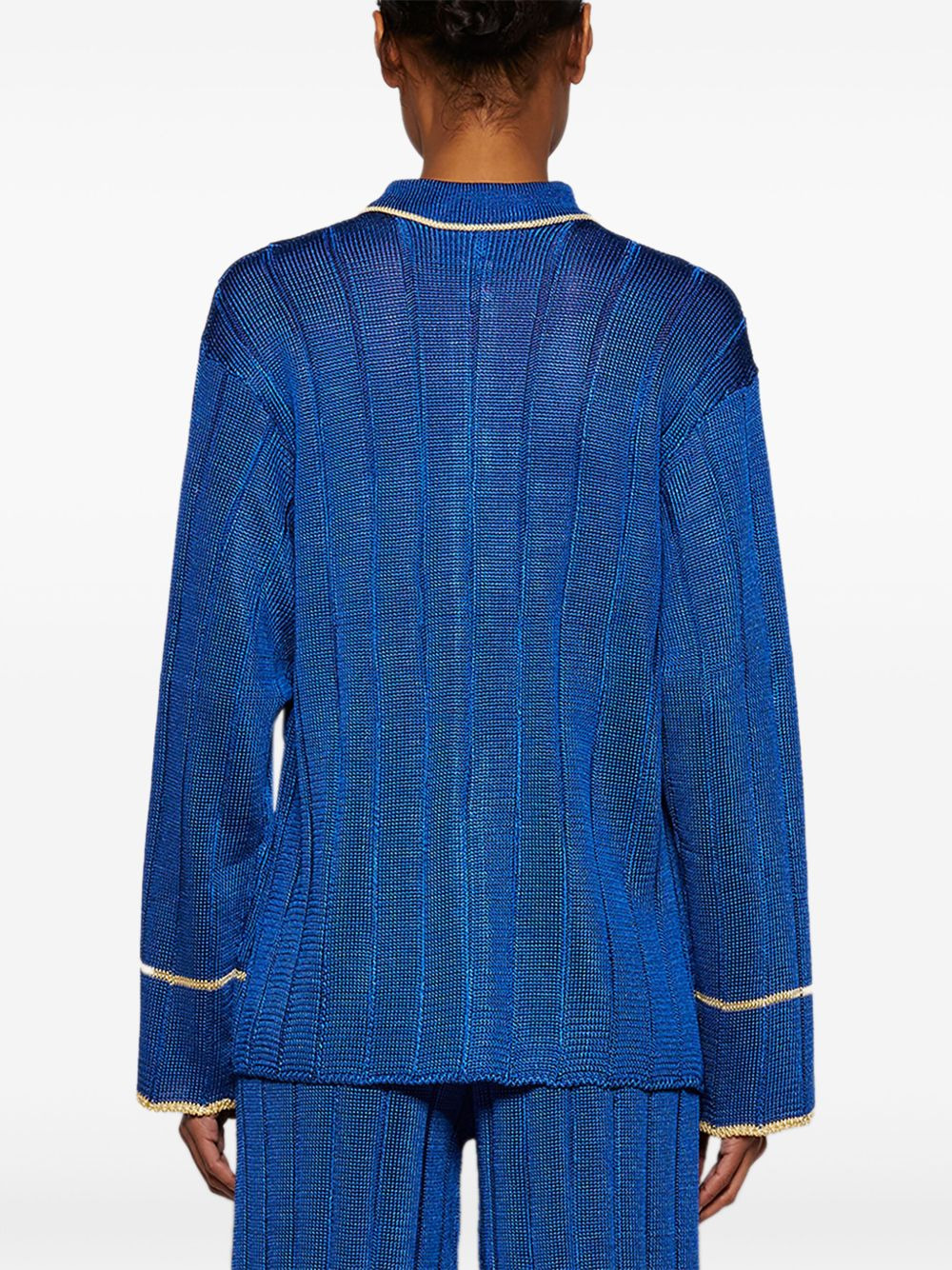 long-sleeve ribbed shirt - 5