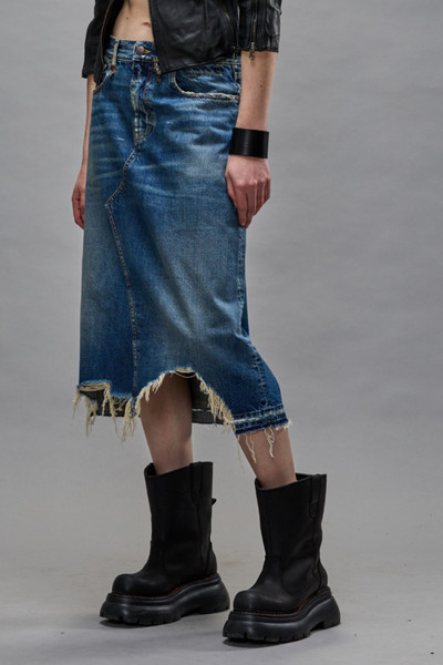 R13 JESSE SKIRT - GARNET BLUE outlook