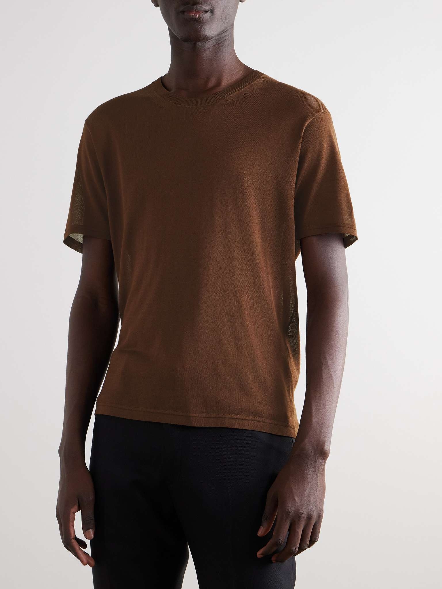 Silk-Blend T-Shirt - 3