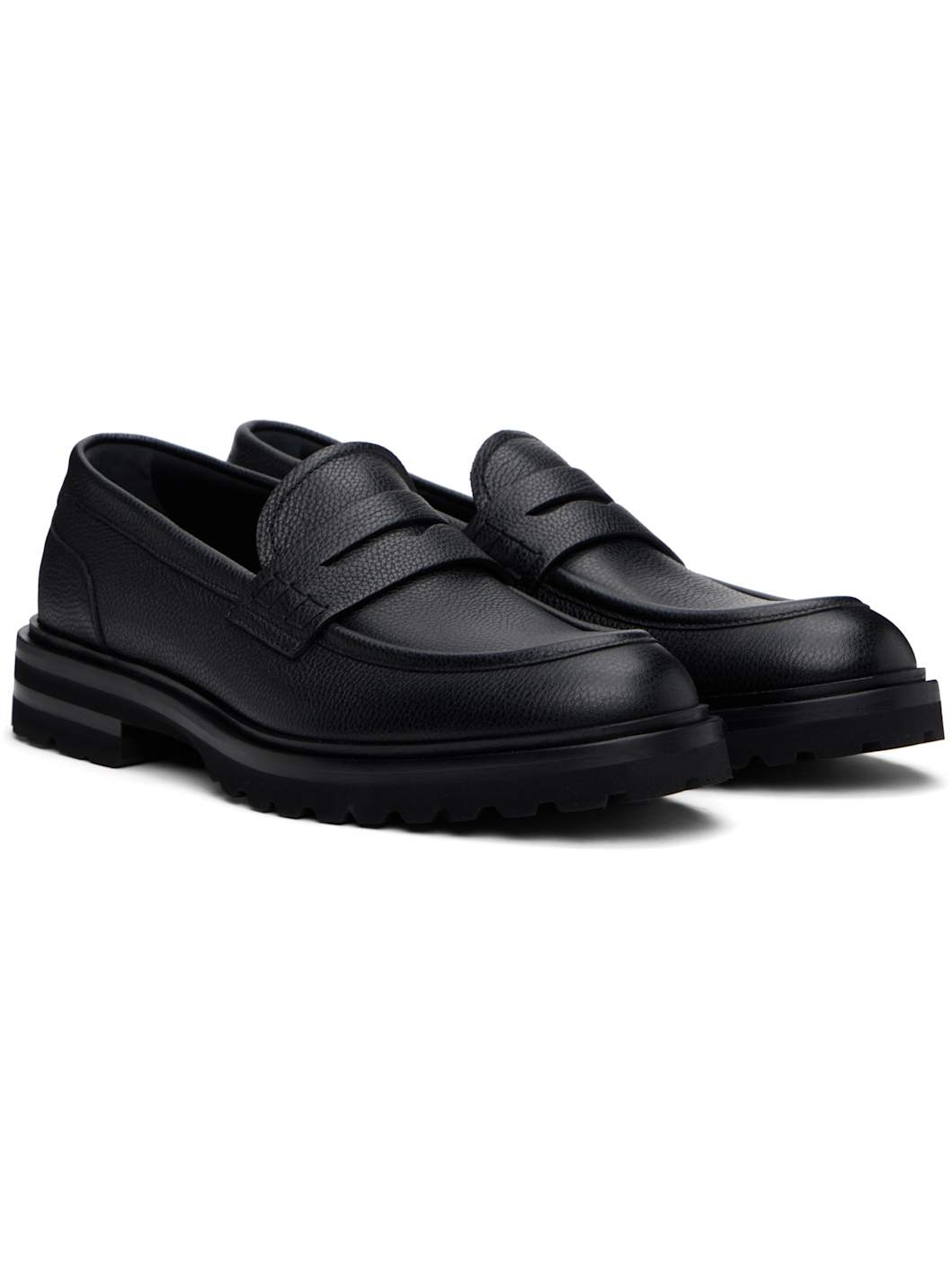 Black Altavilla Formale Loafers - 4
