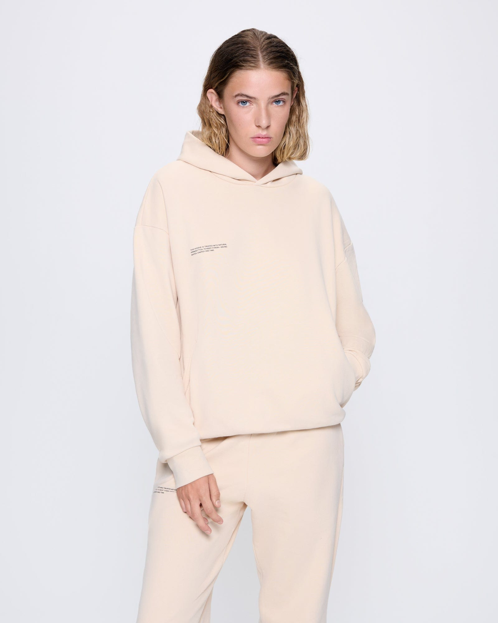 Womens 365 Midweight Hoodie - Sand - 2