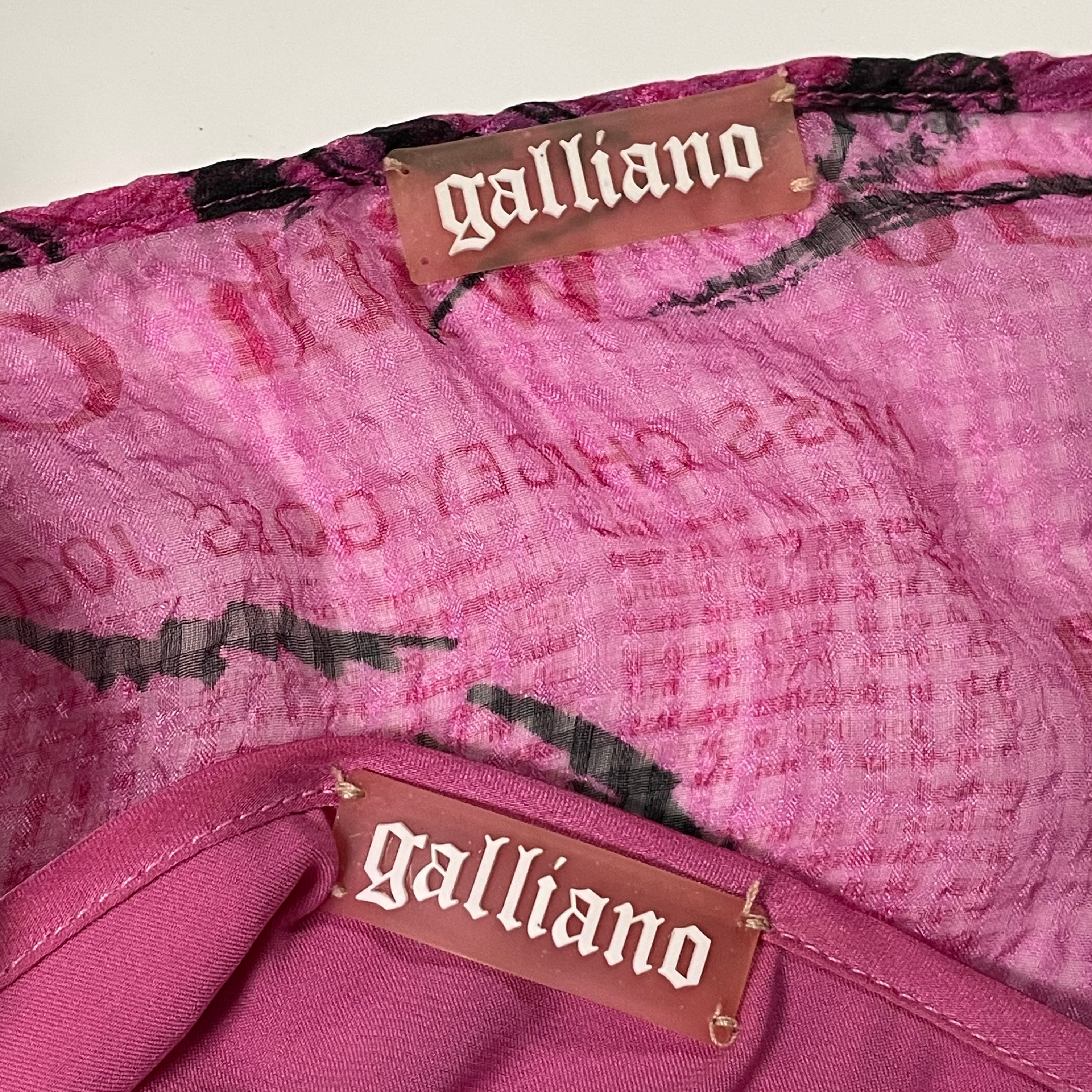 JOHN GALLIANO Silk Frill Top - 6