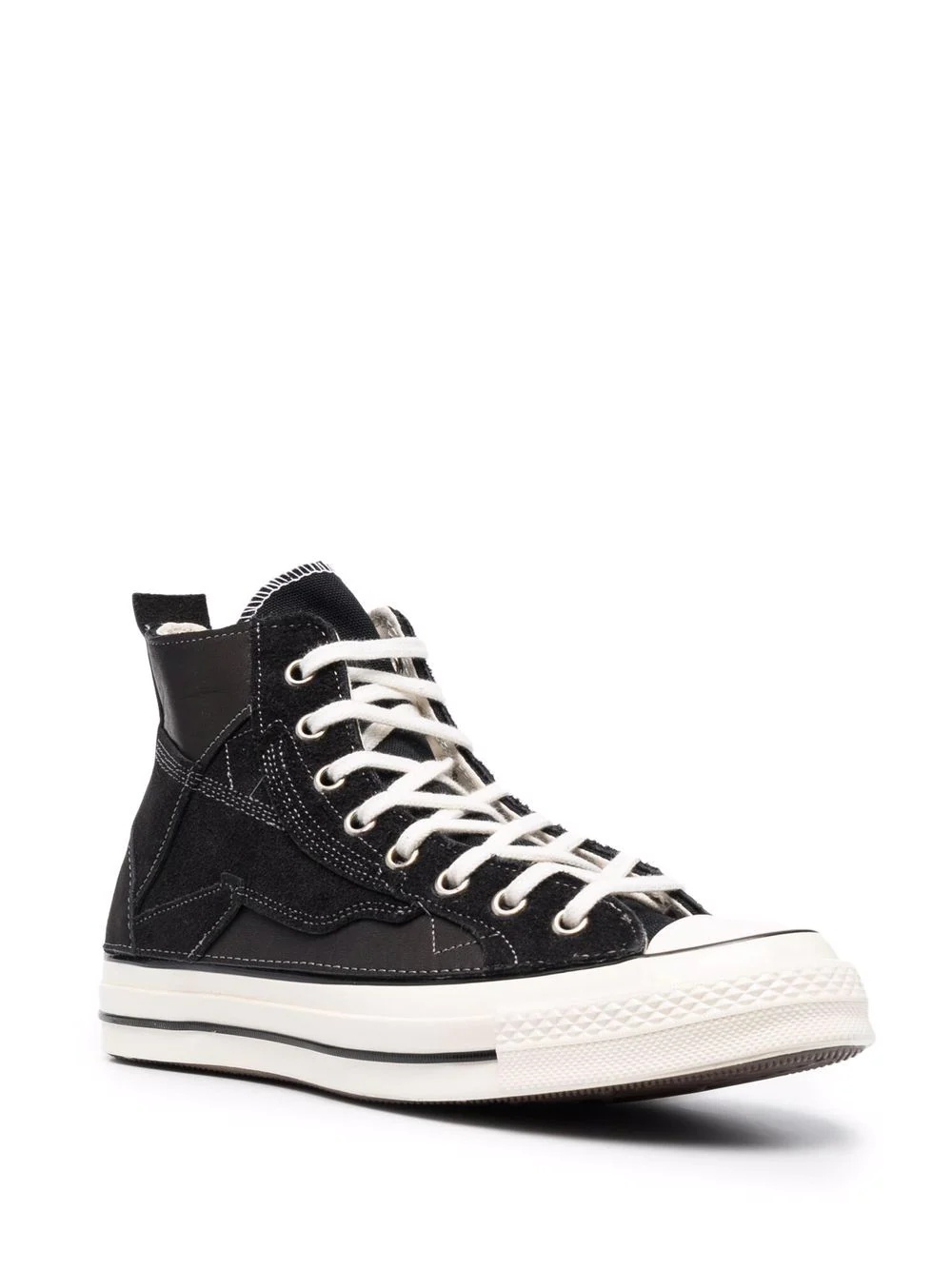 panelled high-top sneakers - 2