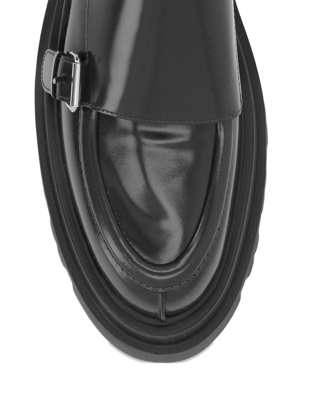 60mm leather loafers - 4