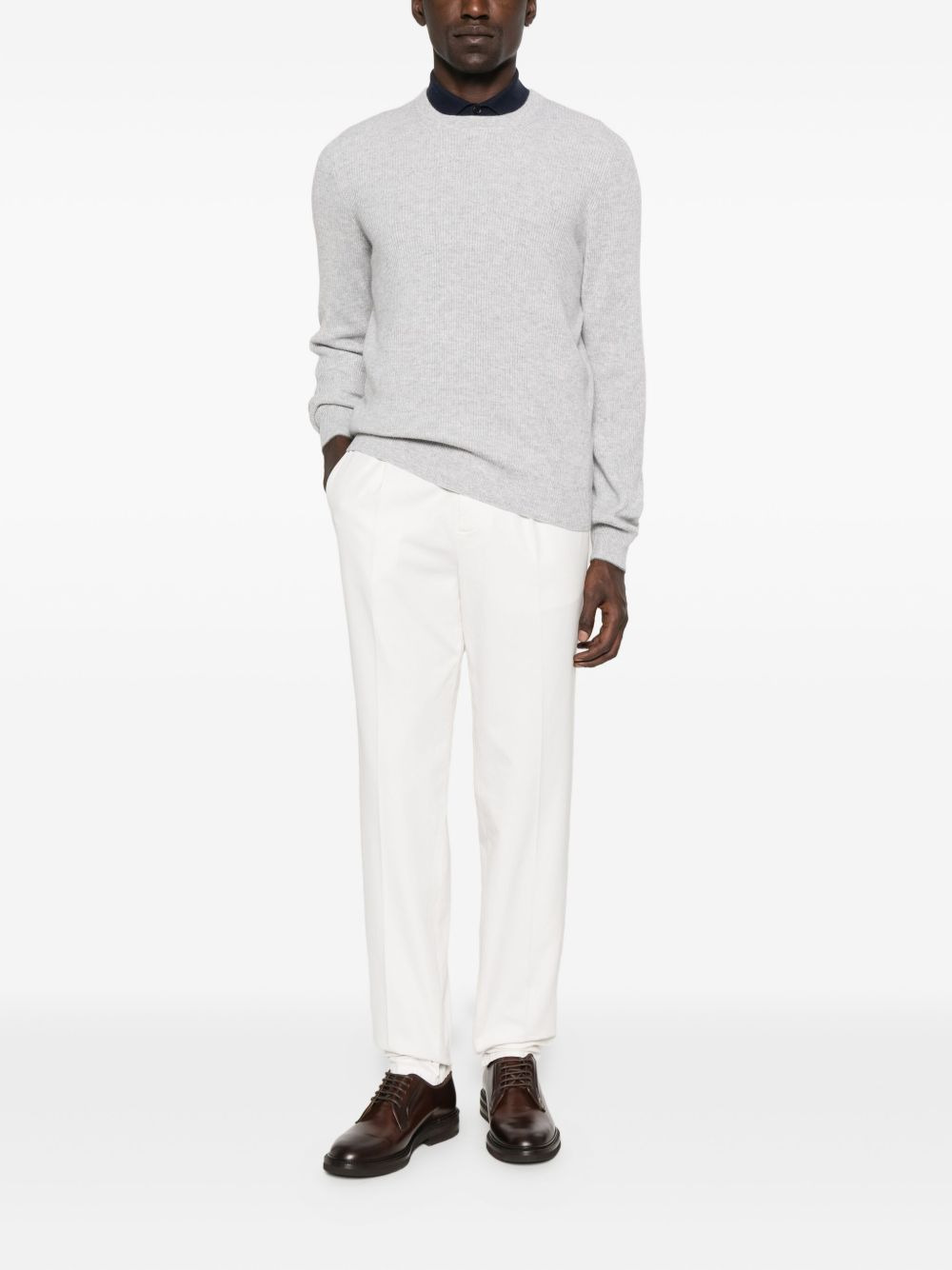 pleated cotton trousers - 2
