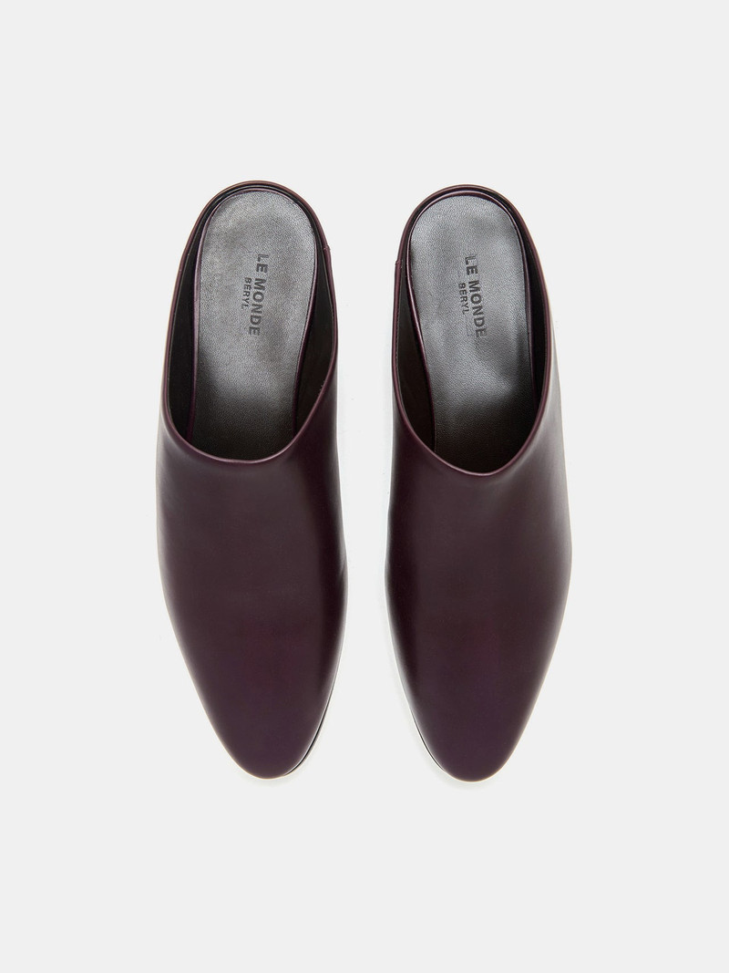 Allegra Mule / Plum Leather 3