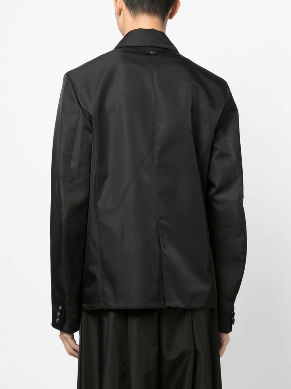 patch-pocket single-breasted blazer - 4