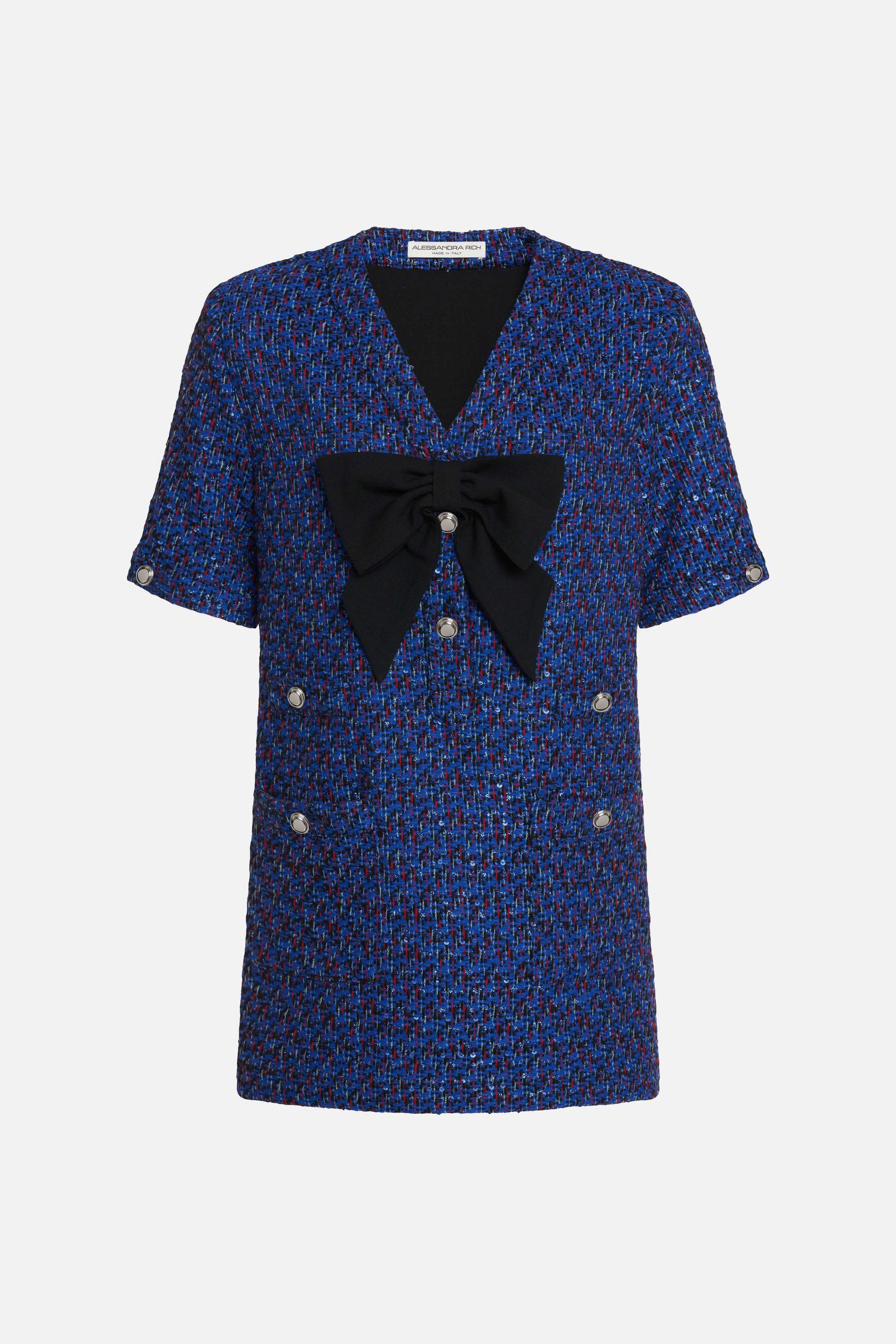 SEQUIN TWEED MINI DRESS - 1