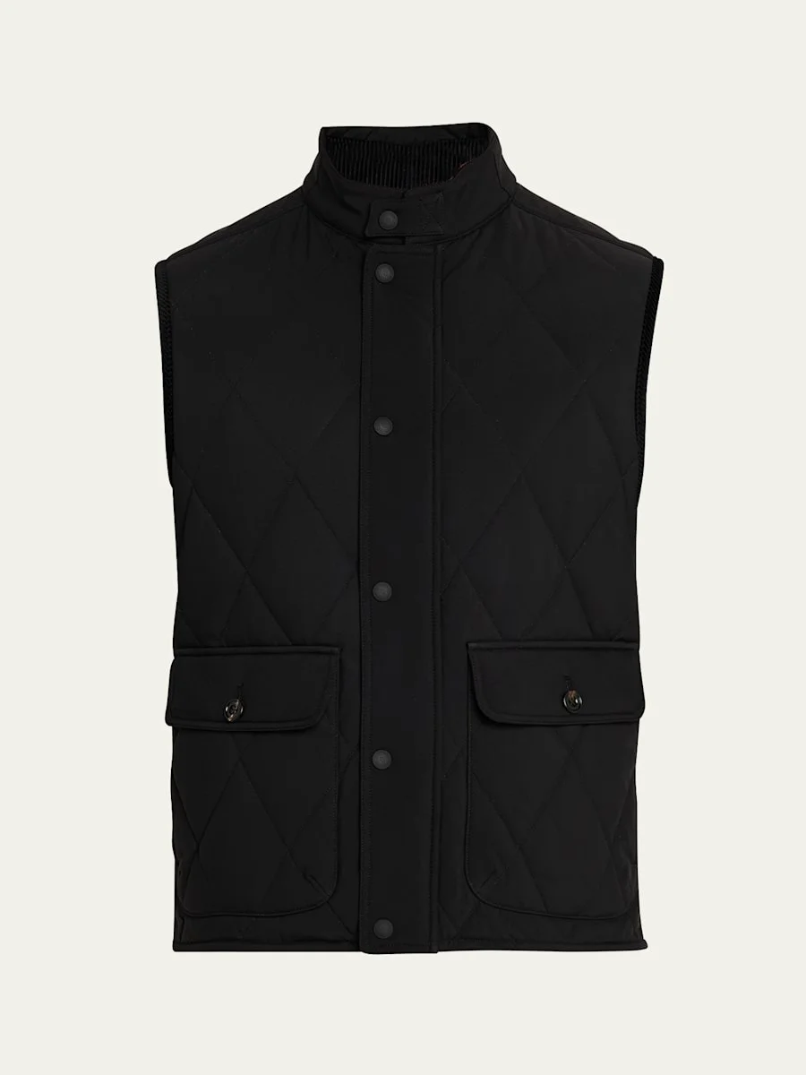 Men's Carleton Quilted Snap-Front Vest - 1