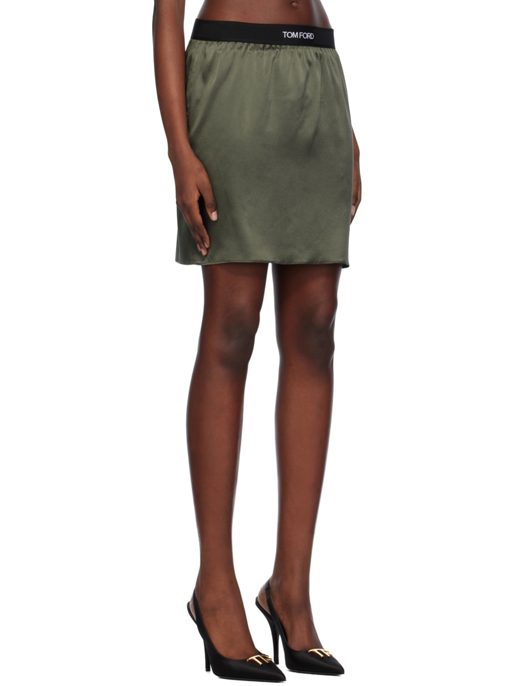SSENSE Exclusive Khaki Miniskirt - 2