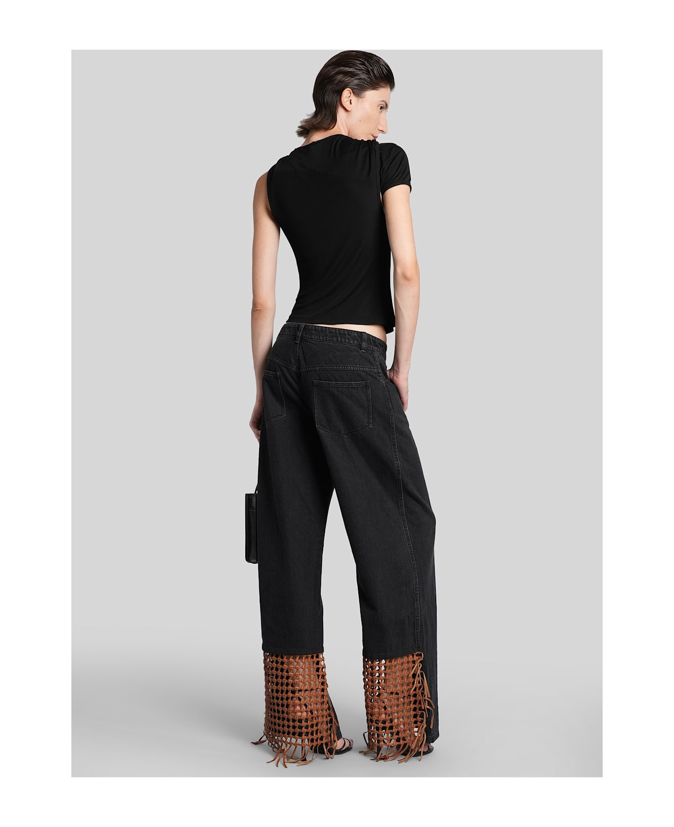 Jeans In Black Cotton - 2