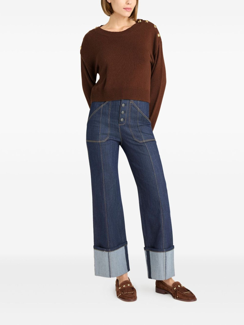 Cinq à Sept Marla buttoned sweater outlook