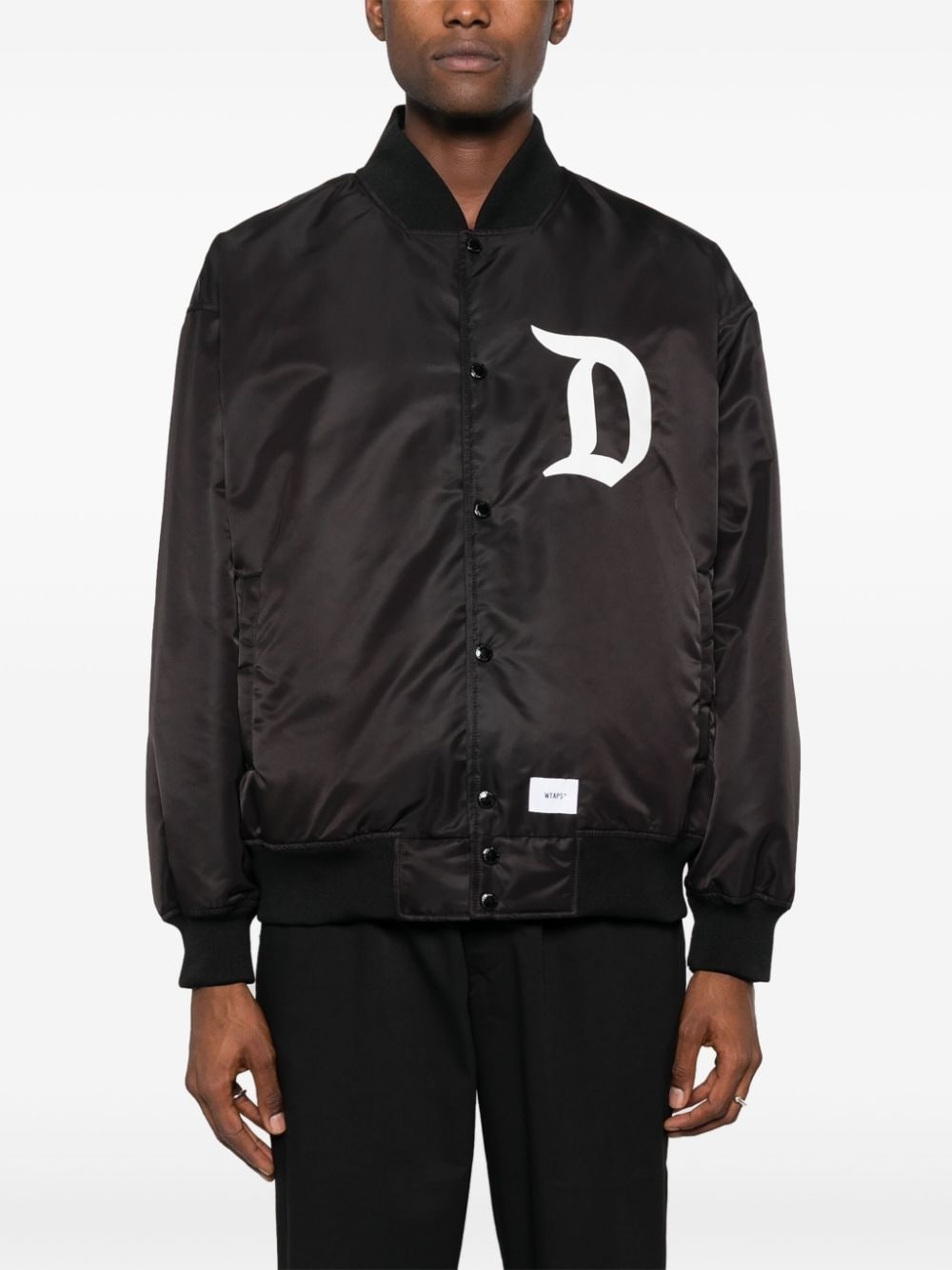 DSQD Team logo-print bomber jacket - 3