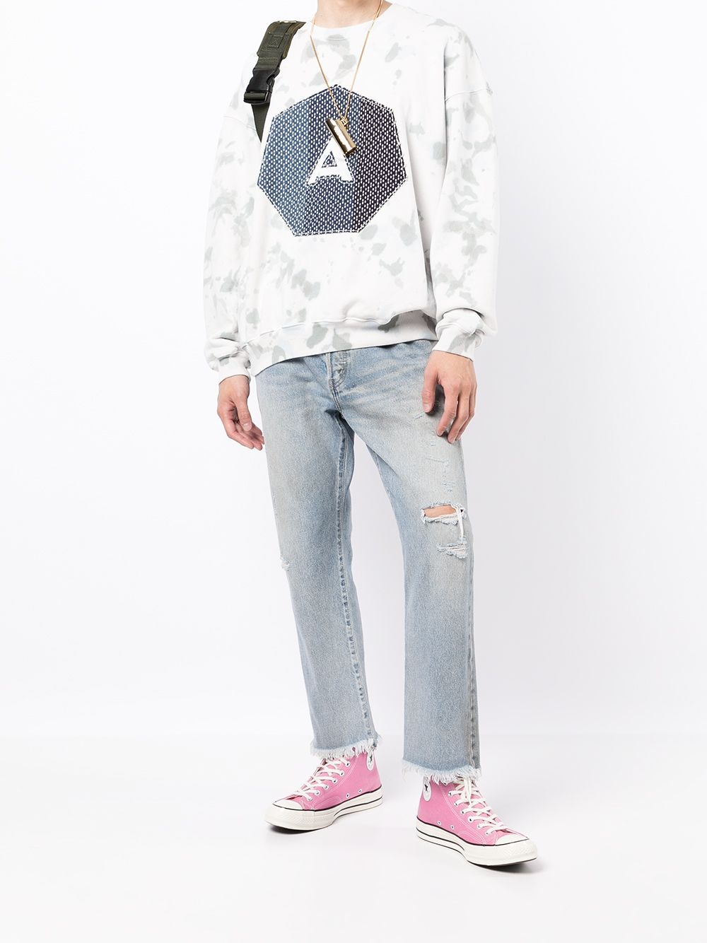 logo crew-neck sweatshirt - 2