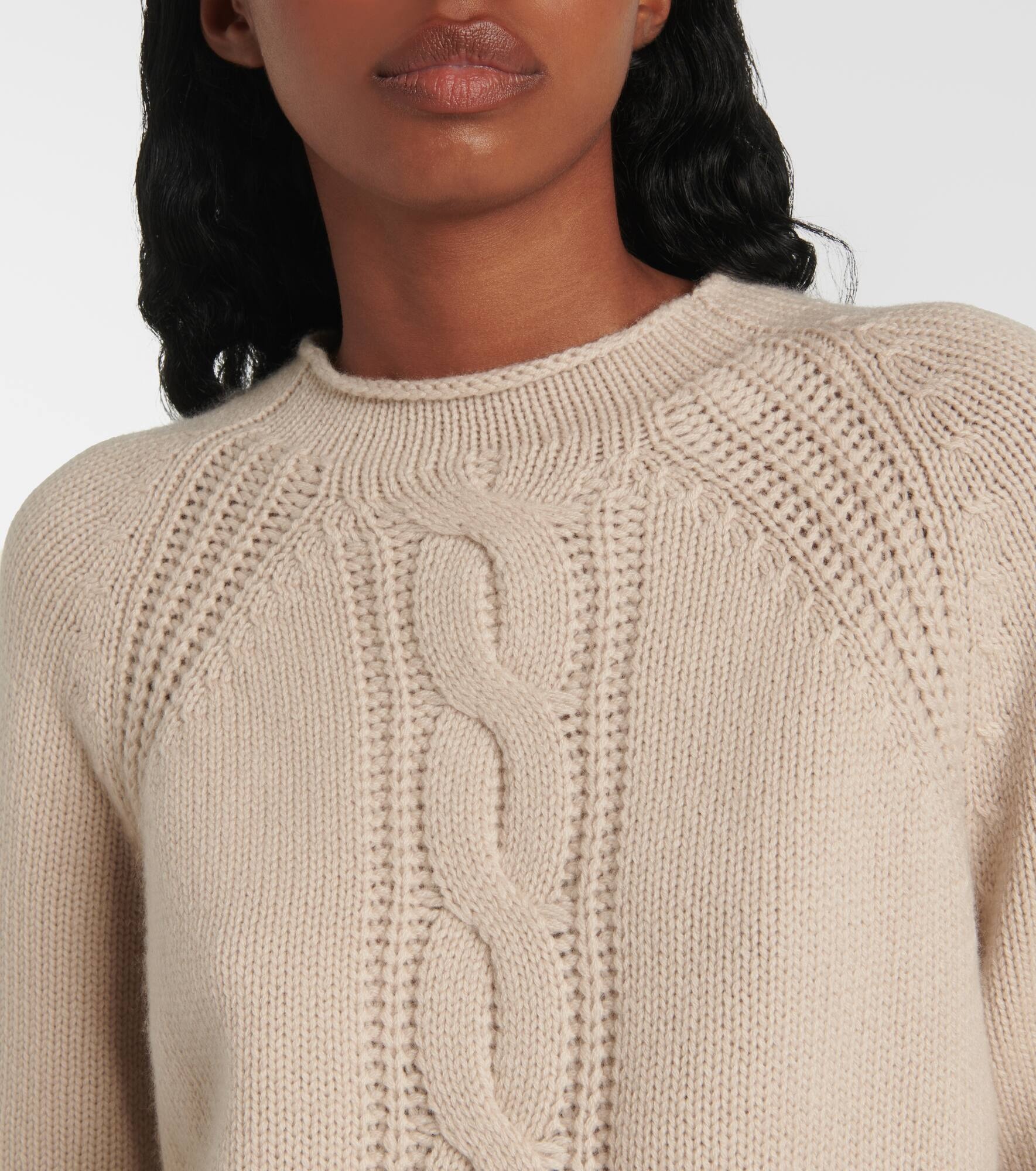 Pico cable-knit cashmere sweater - 5