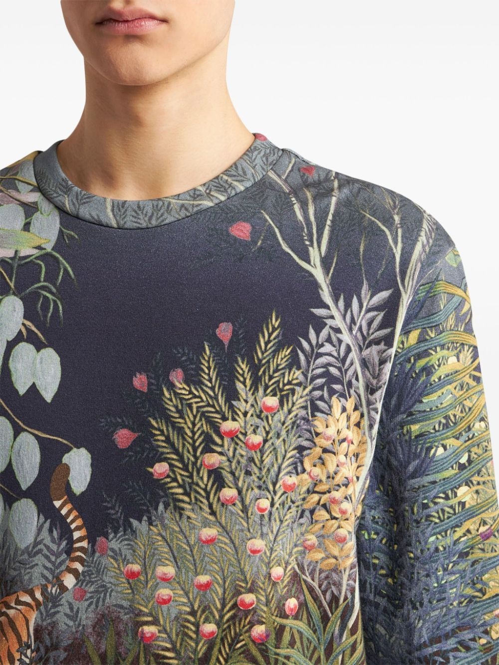 graphic-print crew-neck sweatshirt - 5