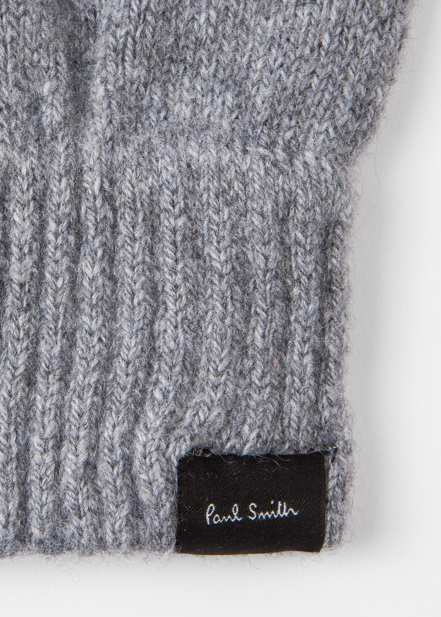 Grey Cashmere-Blend Ribbed Beanie Hat & Cashmere And Merino Wool Gloves Gift Set - 3