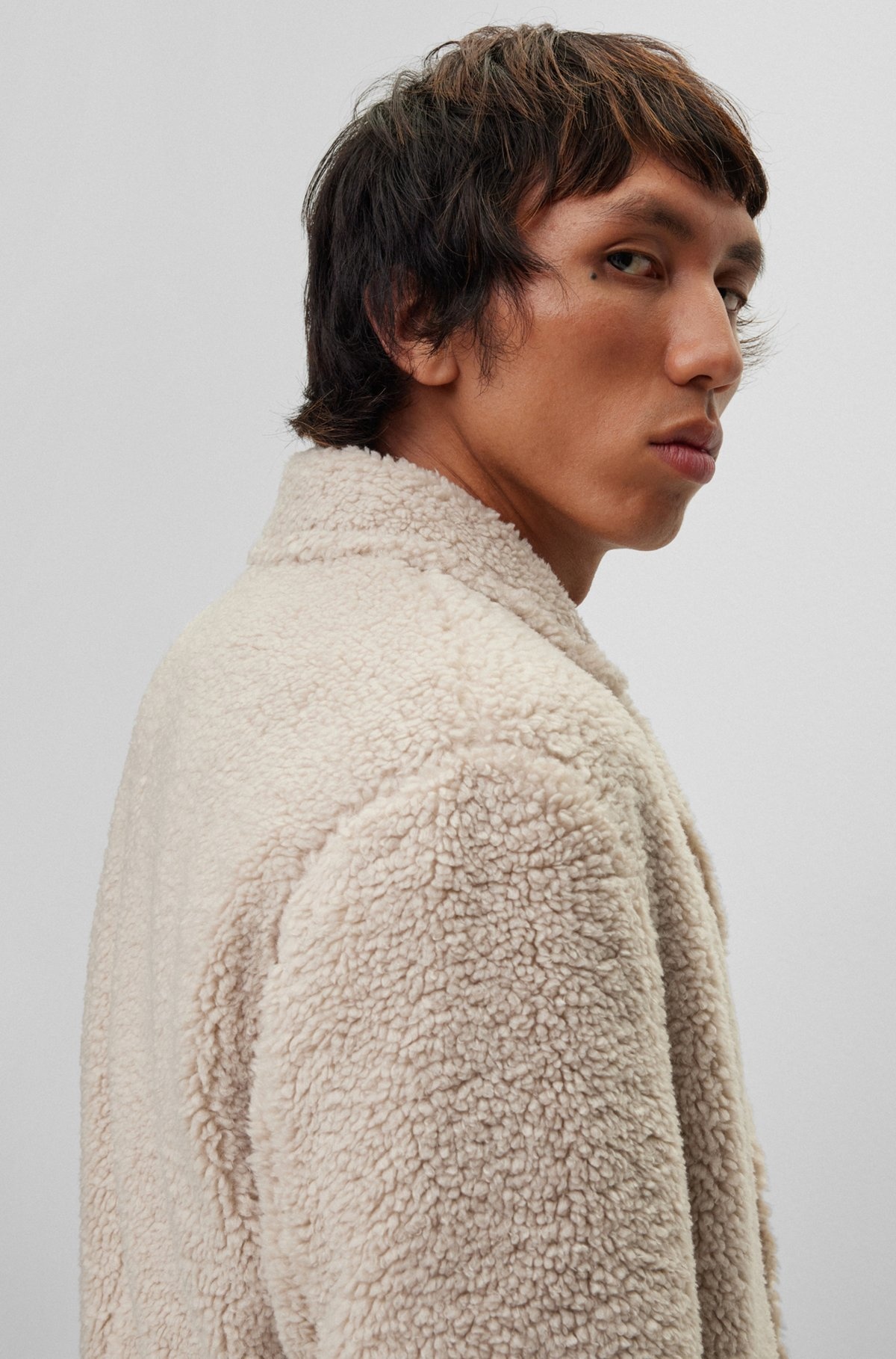 REGULAR-FIT COAT WITH VINTAGE-STYLE BUTTONS - 6