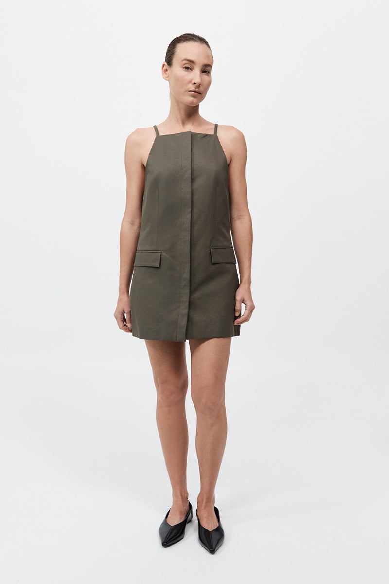 Hybrid Tailored Mini Dress - Kalamata - 5
