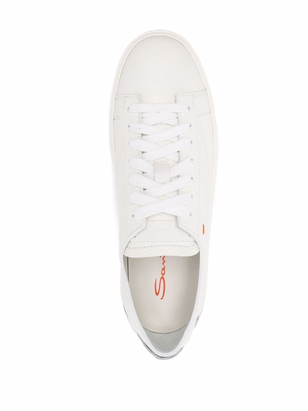 Derby leather low-top sneakers - 4