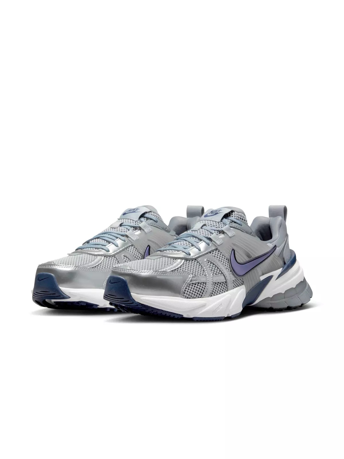 V2K Run "Wolf Grey/Cool Grey/White/Midnight Navy" Men's Shoe - 3