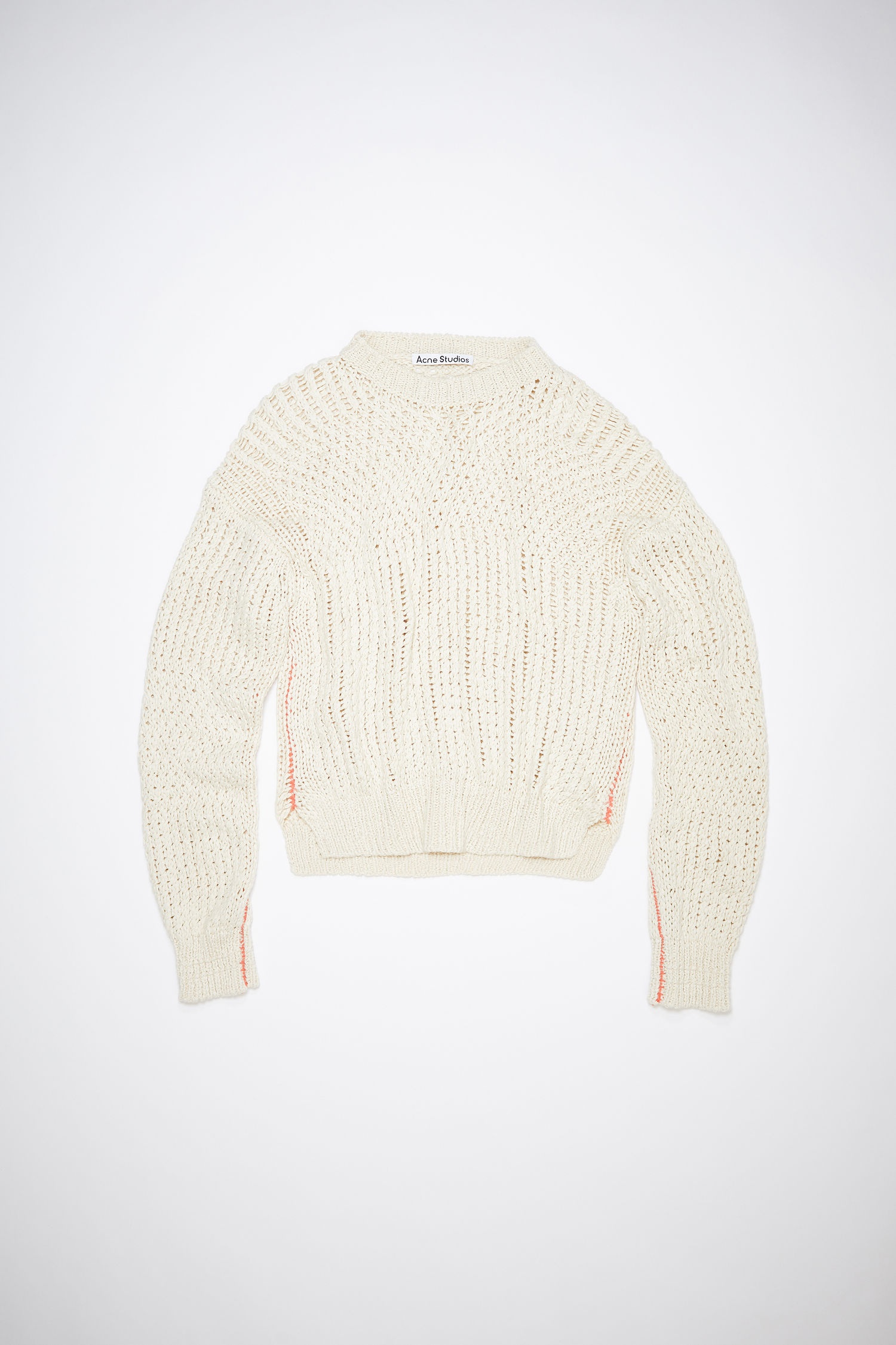 Crew neck sweater - Warm white - 1