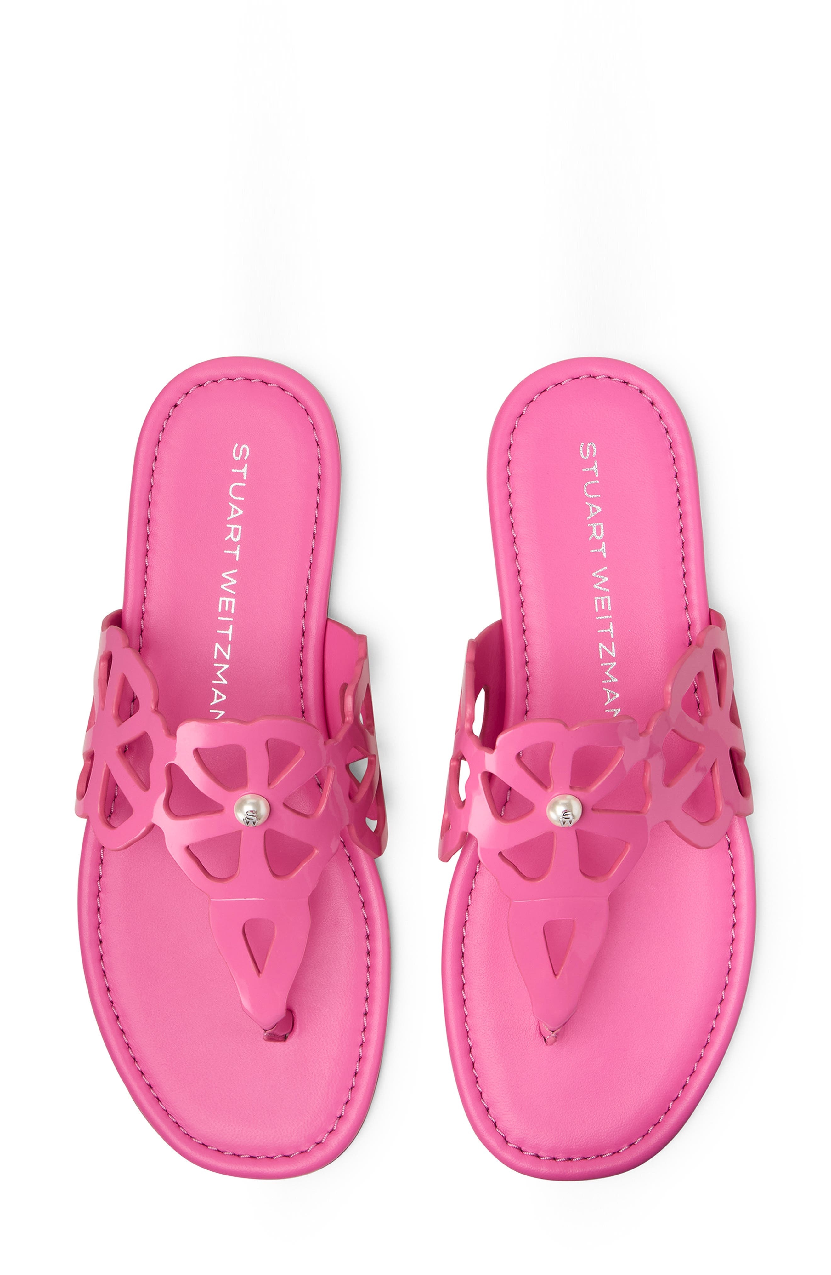 Stuart Weitzman Jasmine Cutout Sandal in Berry Punch at Nordstrom - 3