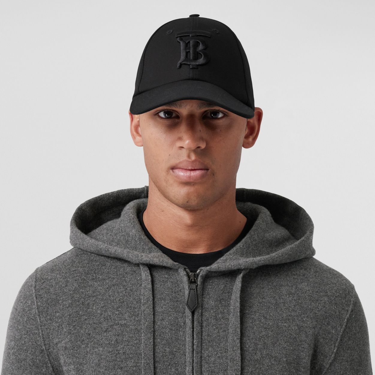 Logo Detail Cashmere Blend Hooded Top - 3