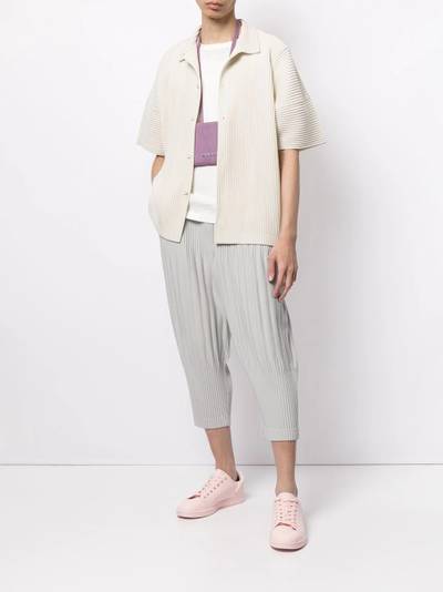 ISSEY MIYAKE pleated tapered trousers outlook