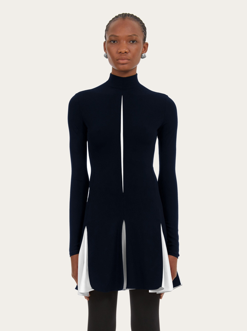 FERRAGAMO Dress with contrasting inserts outlook