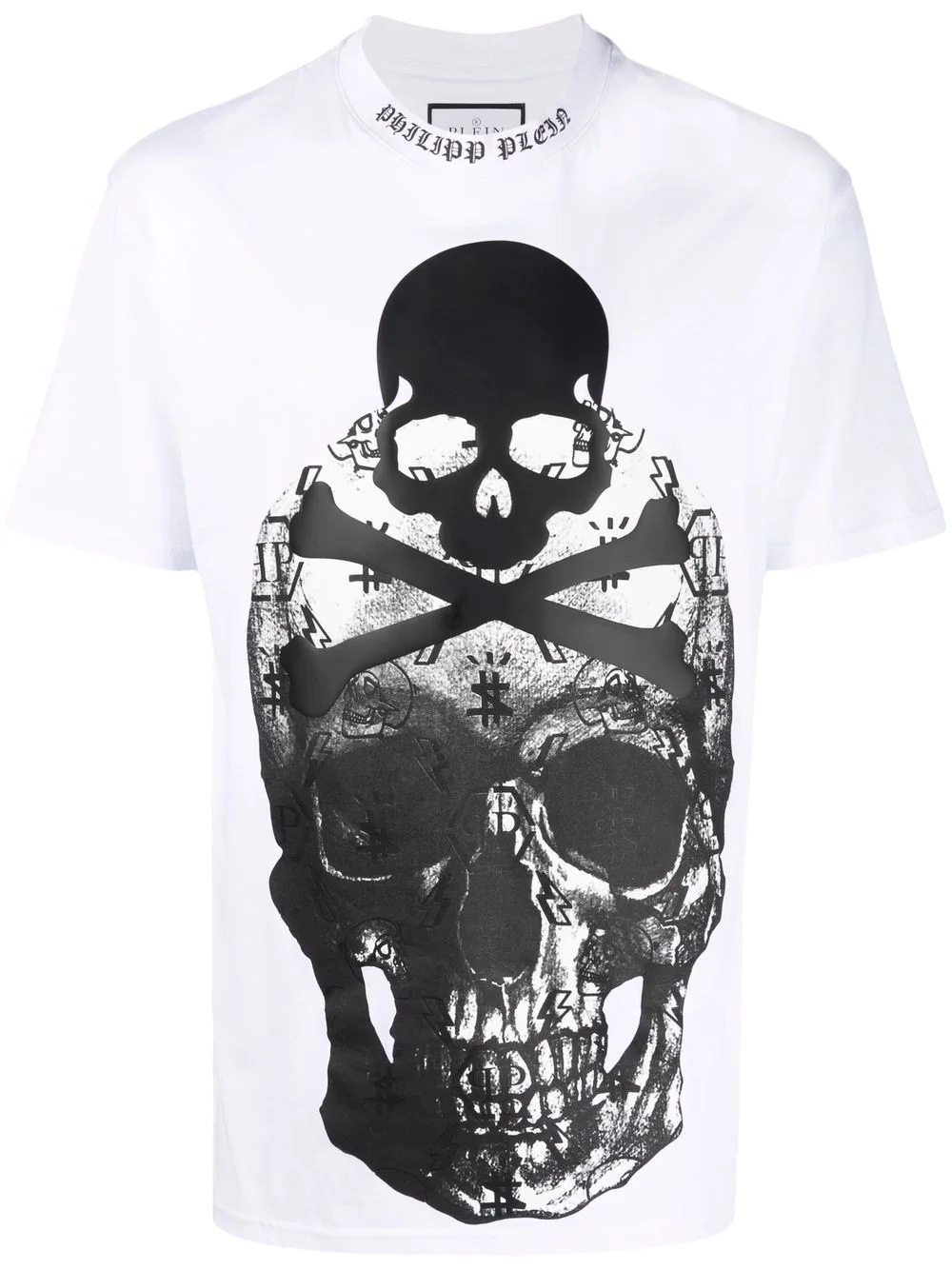 Skull-print short-sleeve T-shirt - 1