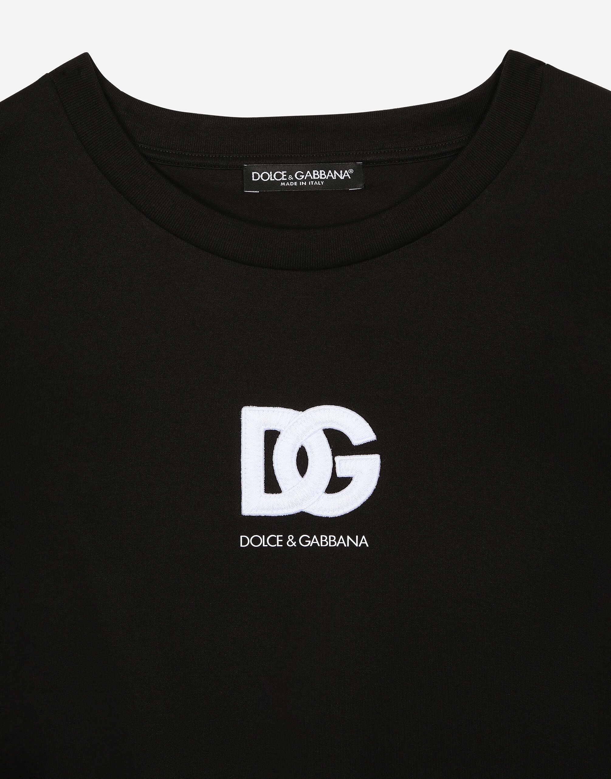Short-sleeved T-shirt with DG logo patch - 3