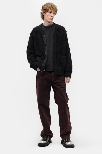 sacai Knit Cardigan in Black outlook