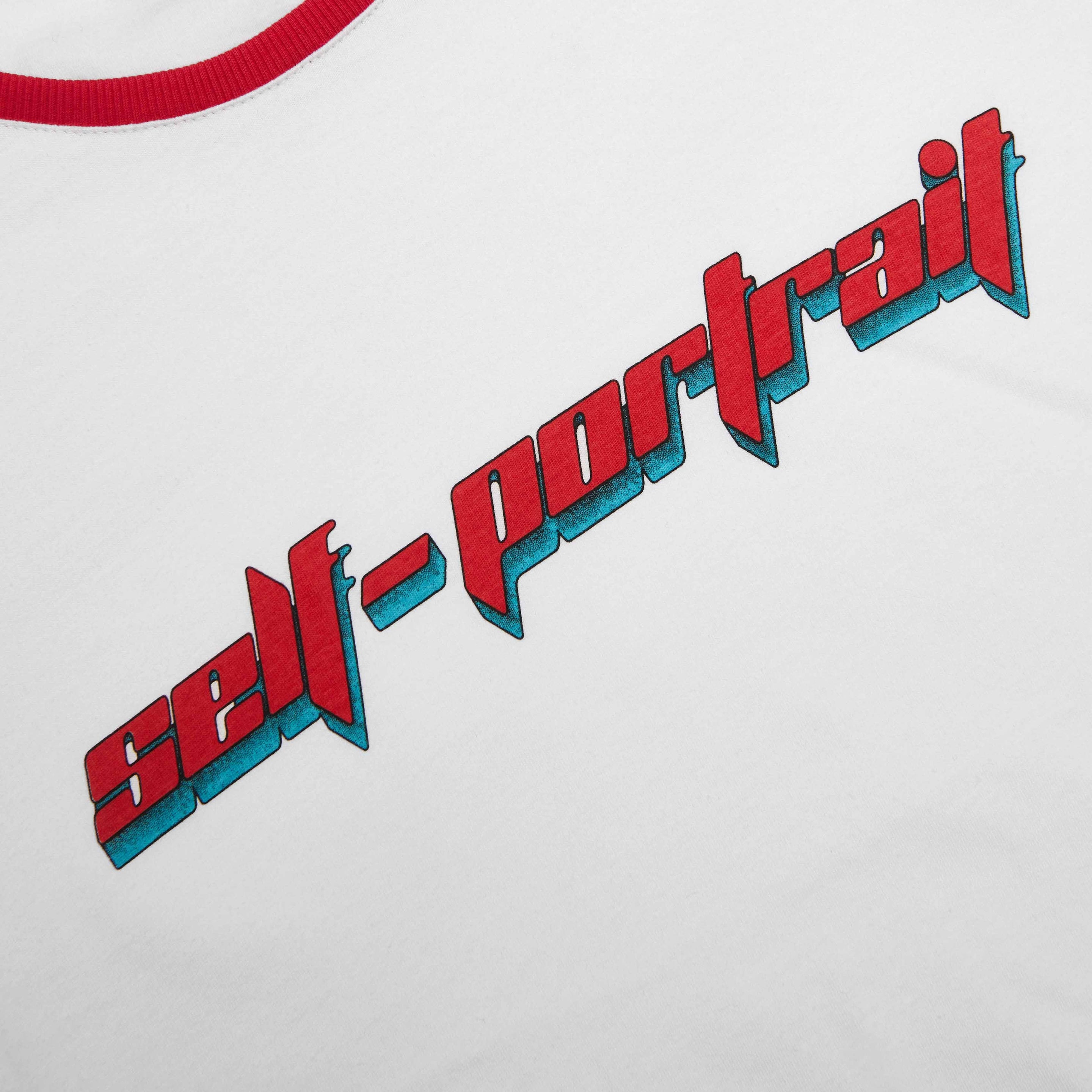 White T-Shirt With Red SP Logo - 6
