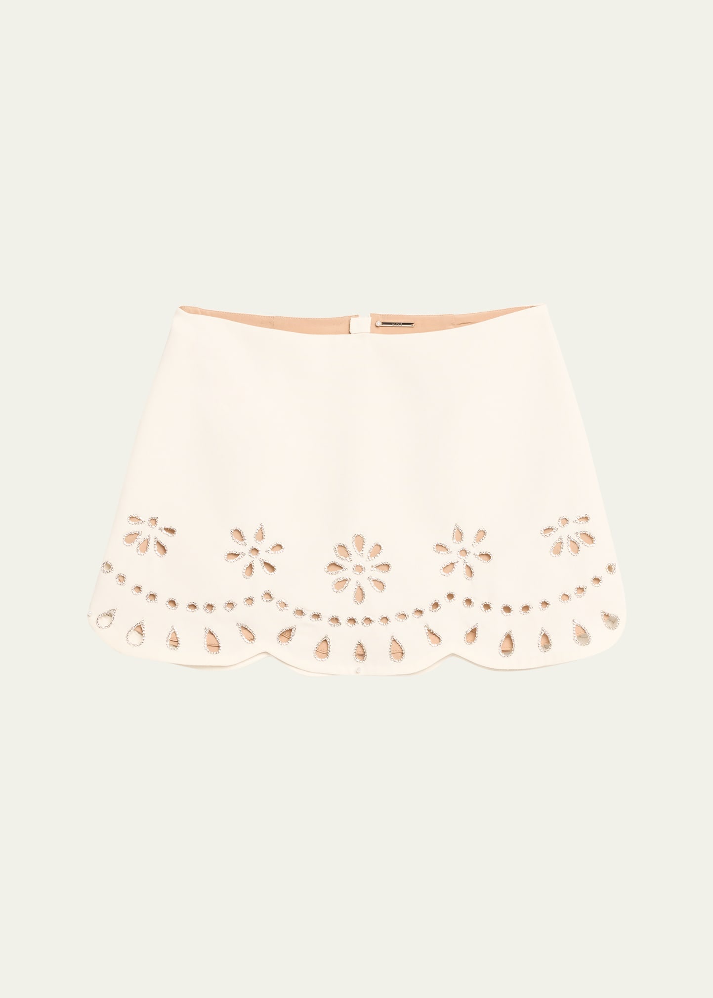 Etra Embellished Cut-Out Mini Skirt - 1