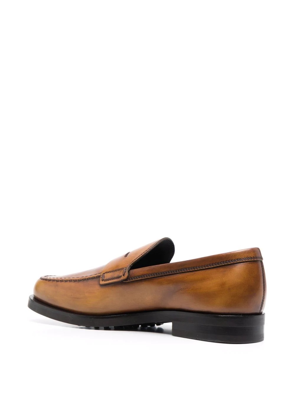 slip-on leather loafers - 3