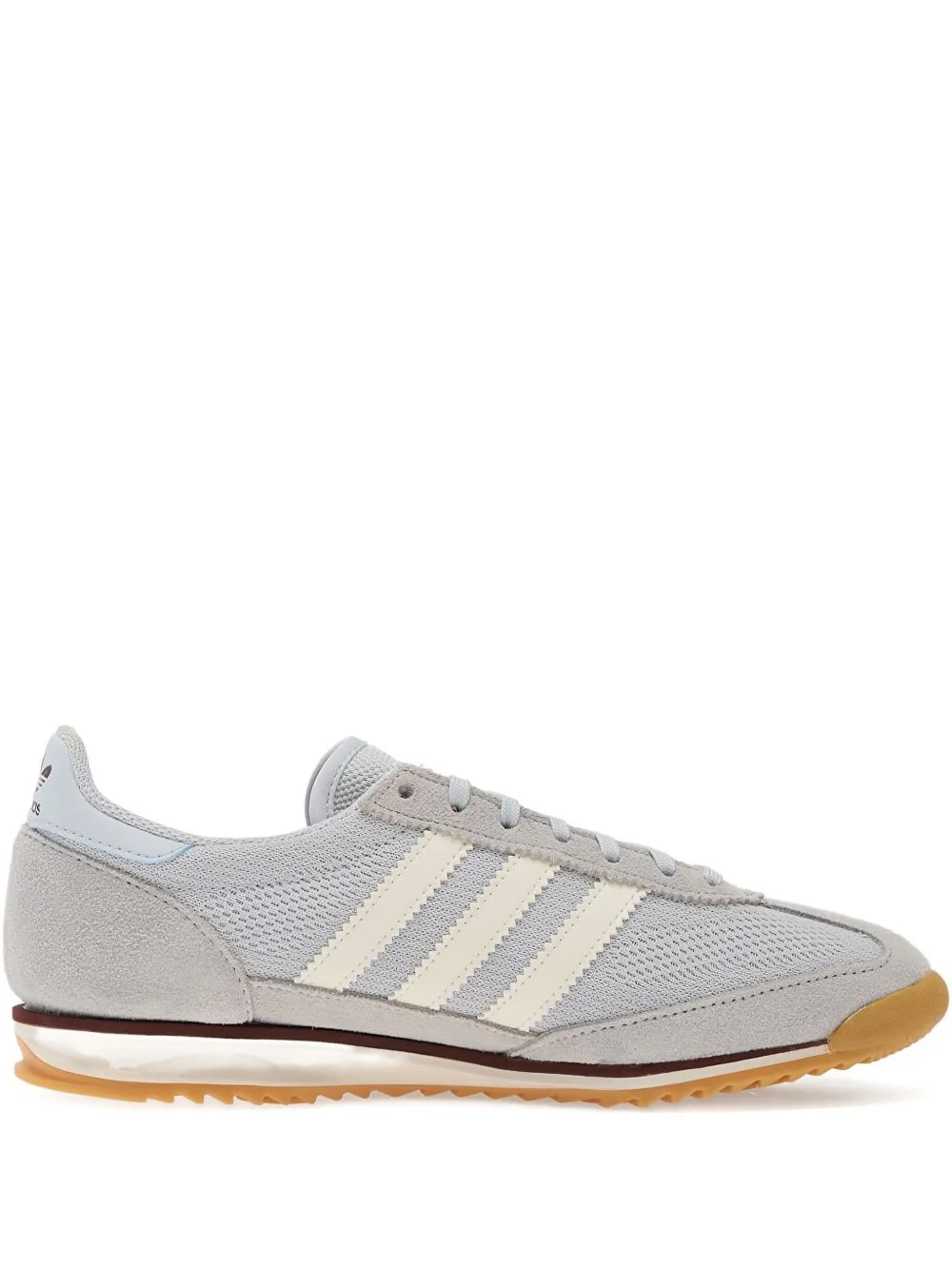 suede-panel low-top sneakers - 1