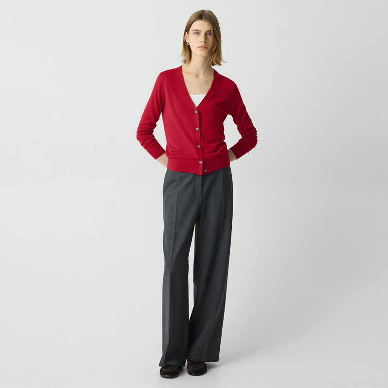 Theory V-Neck Cardigan in Regal Wool outlook