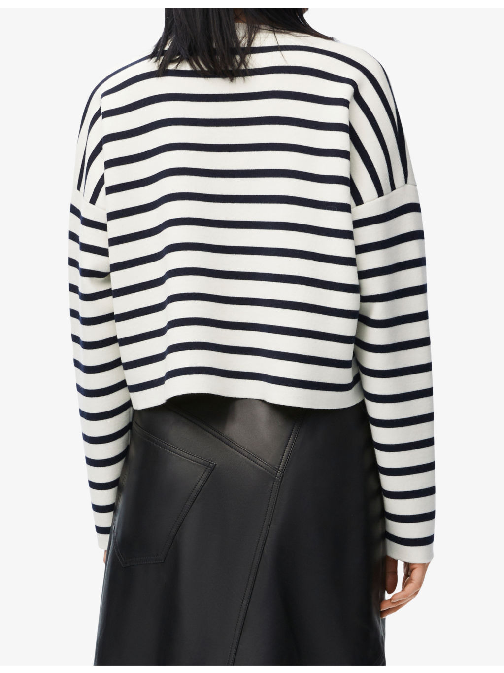 Anagram striped stretch-knitted jumper - 4