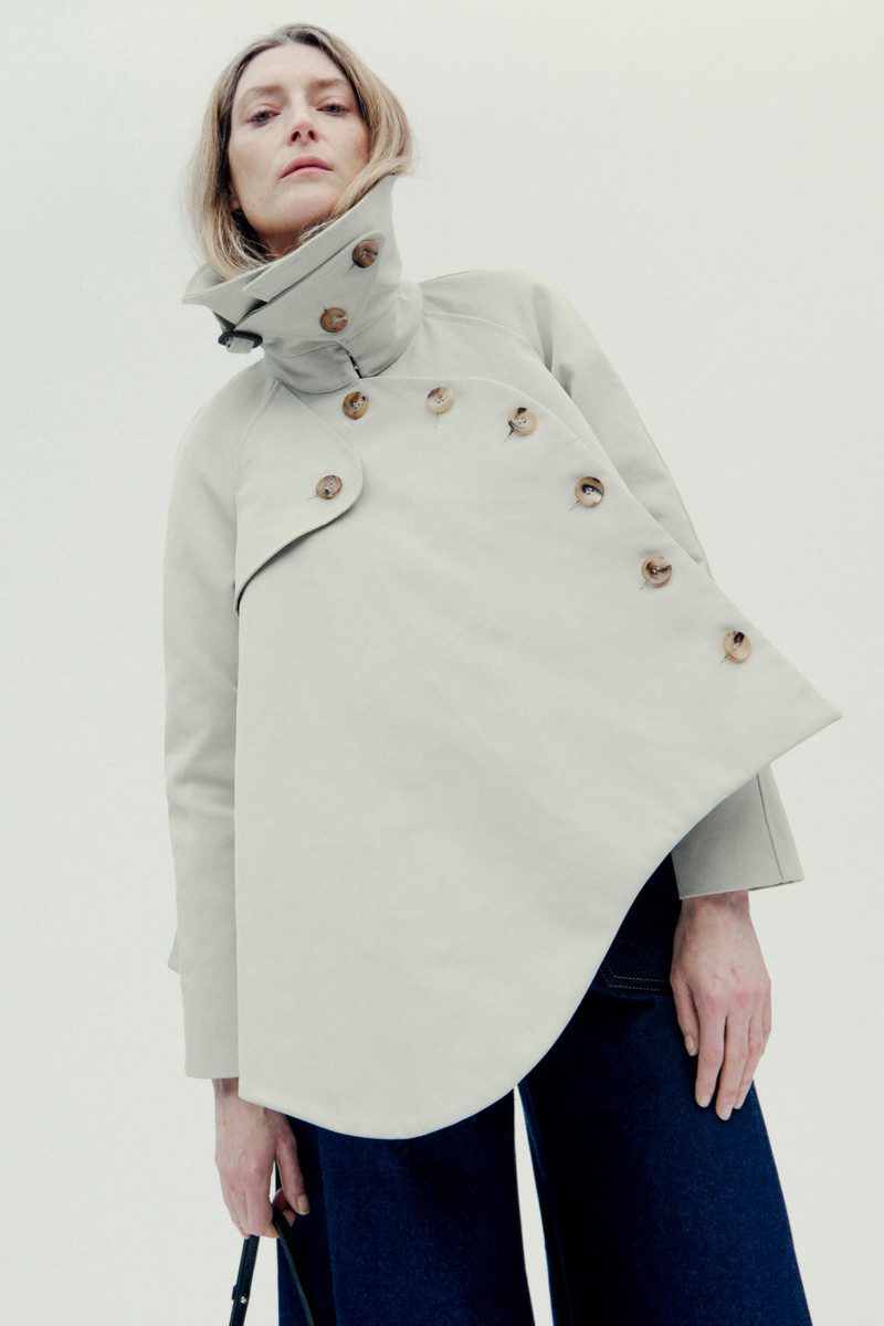 GABERDINE TRENCH JACKET LIGHT KHAKI 3